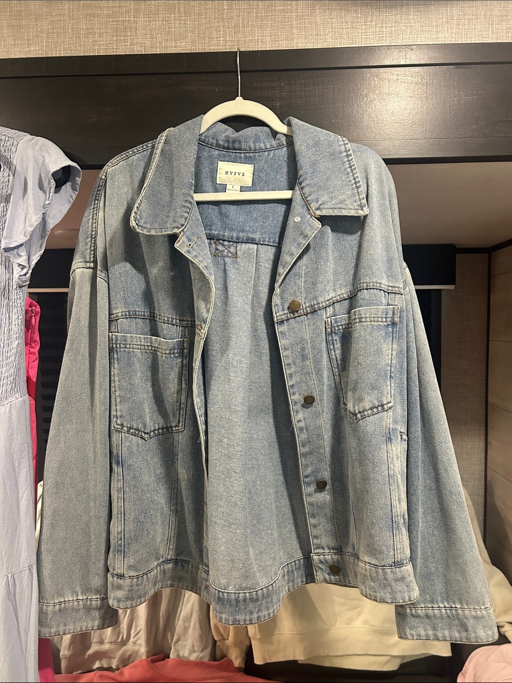 Light Blue Denim Jacket for Women